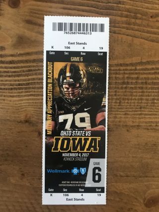 2017 Ohio State V Iowa - 55 - 24 Upset - Urban Meyer Kirk Ferentz Kinnick Stadium