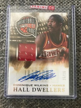 2013 - 14 Panini Intrigue Dominique Wilkins Hall Dwellers Auto 15/15