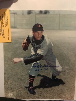 Hal Newhouser Autographed Signed 8x10 Photo Detroit Tigers Hall Of Fame