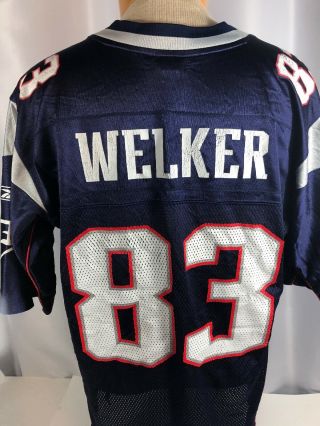 Wes Welker England Patriots Reebok Equipment NFL Jersey 83 Mens Large 2