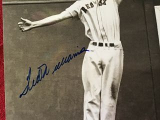 TED WILLIAMS HAND SIGNED 8x10 photograph 