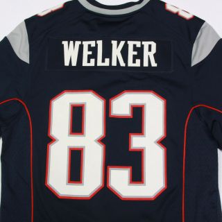 Wes Welker 83 England Patriots NFL Nike On Field Authentic Jersey Size S 6