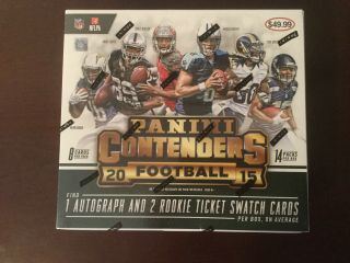 2015 Panini Contenders Football Factory 14 Pack Box - 1 Auto& 2 Swatch