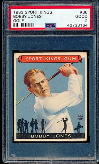 1933 Goudey Sport Kings Bobby Jones 38 Psa 2 Good