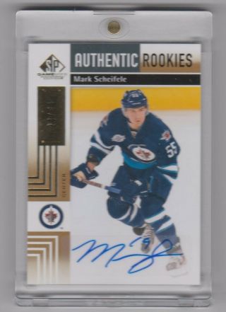 11 - 12 Ud Sp Game Authentic Rookies Rookie Gold Auto /50 Mark Scheifele