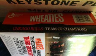 Wheaties 1993 NBA World Champions Chicago Bulls Cereal Box Empty 5