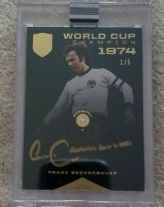2018 Eminence Franz Beckenbauer Auto Diamond 1/5 World Cup 1974 Gold Germany Ssp