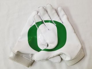 Oregon Fighting Ducks Football Team Issued Nike Game Worn Gloves Men 