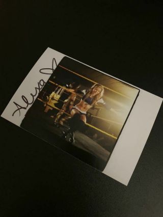 Alexa Bliss Authentic Signed 4x6 Autograph Photo,  Wwe,  Nxt,  Champion,  Sexy