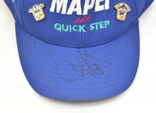 Mapei Quick Step Baseball Cap Oscar Freire Autograph NOT AUTHENTICATED 3