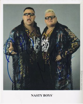 Wwe Wwf Wrestling Nasty Boys Jerry Sags Autographed Signed 8x10 Photo