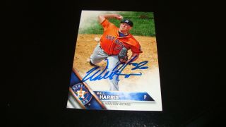 Will Harris Houston Astros Autograph Signed Auto 2016 Topps Series One 331 Crd