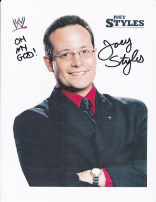Wwe Ecw Wrestling Joey Styles Autographed Signed 8x10 Photo W/coa