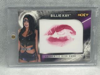 Billie Kay 2018 Wwe Topps Authentic Kiss Card Sn 29 Of 99 Iiconics Nxt Rookie