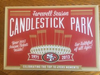 2013 San Francisco 49ers Candlestick Park Farewell Season Ticket Box.