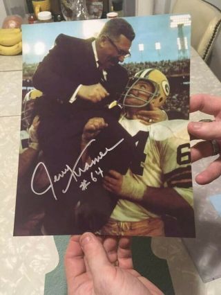 Jerry Kramer Hof Green Bay Packers Signed 8x10 Photo Auto Autograph W/