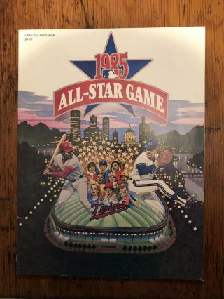 Official 1985 Mlb All Star Game Program - Hhh Metrodome In Minneapolis