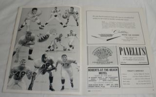 San Francisco 49 ' ers vs Los Angeles Rams Football program 10 - 5 - 1958 5