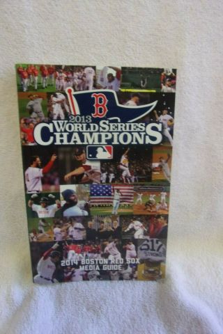 2014 Boston Red Sox Media Guide David Ortiz Big Pappy 2013 World Series Champion