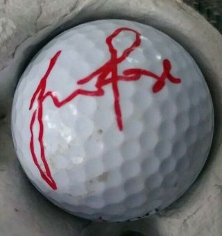 Justin Rose.  Berman Signed Golf Balls Plus Thompson Branca 8x10 Photo Auto