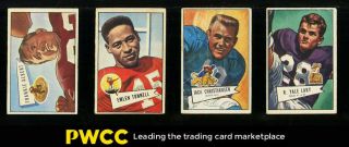1952 Bowman Small Football Low - Grade Partial Set (96) Lary Tunnell Albert (pwcc)