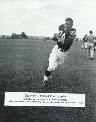 Ronnie Bull 1963 Champion Chicago Bears - Baylor University Unsigned 8x10 Photo