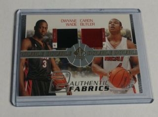 R13,  737 - Dwyane Wade / Butler - 2003/04 Sp Authentic - Dual Jersey Rc - 45/50