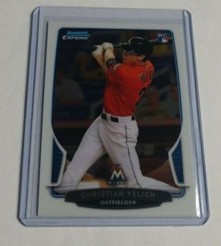R14,  131 - Christian Yelich - 2013 Bowman Chrome - Rookie Card - 40 - Brewers -