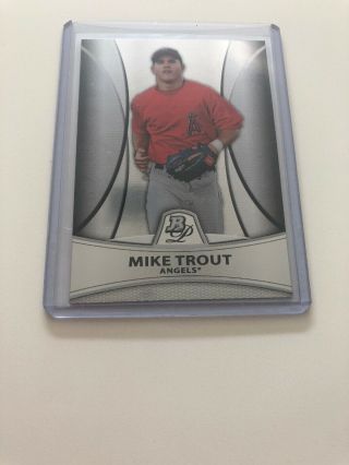 Mike Trout 2010 Bowman Platinum Pp5 Rookie Card Refrector Us175