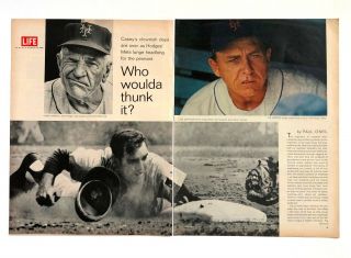 September 1969 Ny Mets Article Casey Stengel Gil Hodges Seaver Baseball