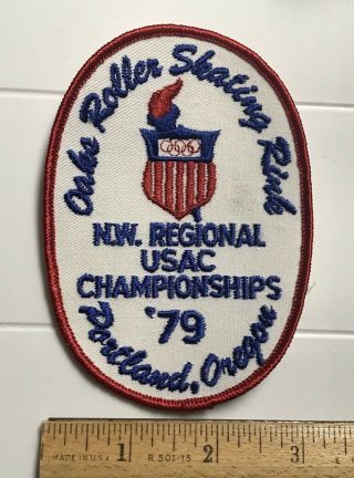 Oaks Roller Skating Rink Portland Or 1979 Nw Regional Usac Championships Patch