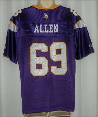 Ladies Reebok NFL Minnesota Vikings Jared Allen 69 Jersey V - Neck Short Sleeve XL 4