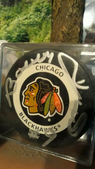 Bobby Hull Autographed Signed Chicago Blackhawks Puck -