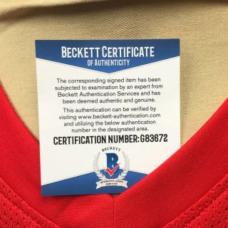 Ken Norton Jr 51 Signed 49ers Jersey Autographed Sz XL Beckett BAS 3