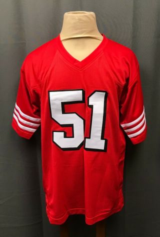 Ken Norton Jr 51 Signed 49ers Jersey Autographed Sz XL Beckett BAS 4