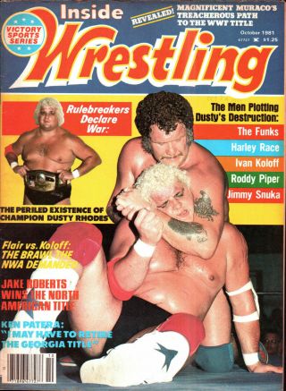 Inside Wrestling – October 1981 - Dusty Rhodes Vs.  Harley Race