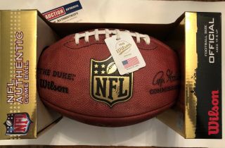 NFL Authentic Football Signed By Texans Jadeveon Clowney 2