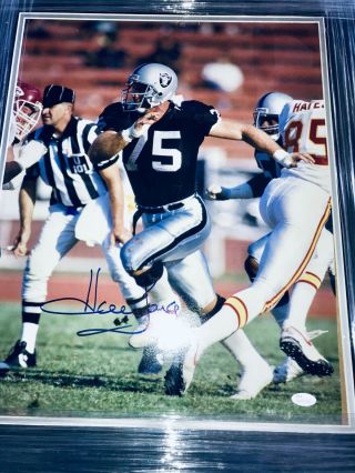 Howie Long Signed Autographed Oakland Raiders Framed 16x20 Photo - Jsa Auth