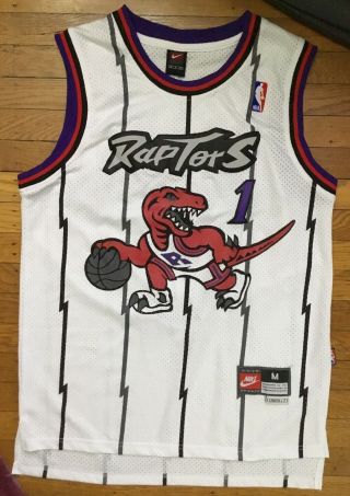 90’s Nike Tracy Mcgrady Toronto Raptors Rookie Jersey Size Men’s M 48 Length,  2