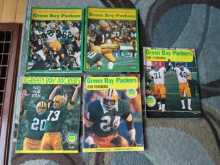 6 - Vintage Green Bay Packers Yearbook - 1978,  1973,  1972,  1981 & 1983