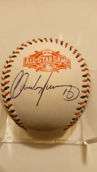 Carlos Martinez Autographed 2017 Mlb All Star Game Baseball Cardinals Jsa.
