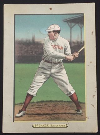 1911 T3 Tris Speaker (boston Red Sox) 36 Hof Turkey Red Tobacco Baseball Card