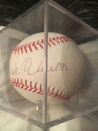 Hank Aaron autographed baseball 4
