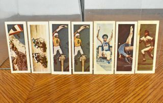 Seven Vintage Sugar Daddy Sports World Trading Cards Nabisco 1976 Series 2
