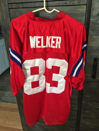 Wes Welker 83 England Patriots Red Reebok Jersey Mens Size Xl