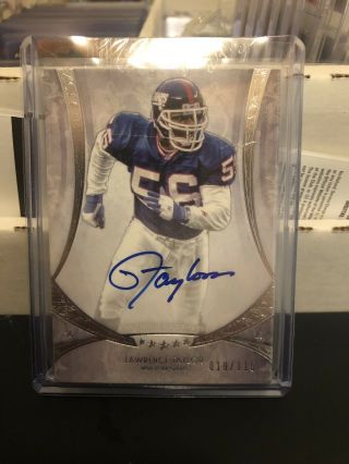 2013 Topps Five Star Lawrence Taylor Signed Auto 19/115 York Giants
