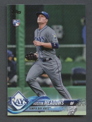 2018 Topps Update Us34 Austin Meadows Rays Rc Rookie Ssp