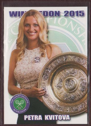 Petra Kvitova 2015 Wimbledon Rookie Card Rc 1/100