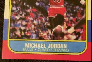 1986 - 87 Fleer Michael Jordan 57 Rookie Chicago Bulls 4