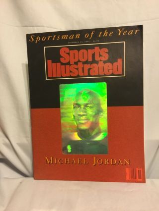 Michael Jordan Sports Illustrated Sportsman Of The Year 12/23/91 Hologram Cover